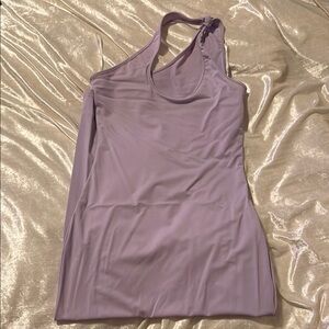 Elegant Lavender Halter Dress